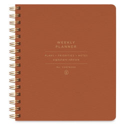 Fringe Studio Non-Dated Planner - Cognac, Weekly (Cover)