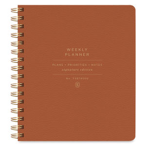 Fringe Studio Non-Dated Planner - Cognac, Weekly (Cover)