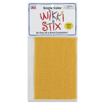 Open in modal - Wikki Stix - Pkg of 36, Yellow, 6" - front of packaging
