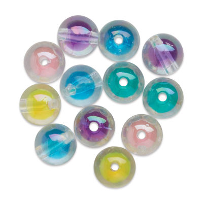 Pop! Marble Beads - Assorted Colors, Pkg of 15, out of the packaging