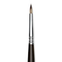 Escoda Vintage Synthetic Brush - Round Pointed, Long  Handle, Size 4