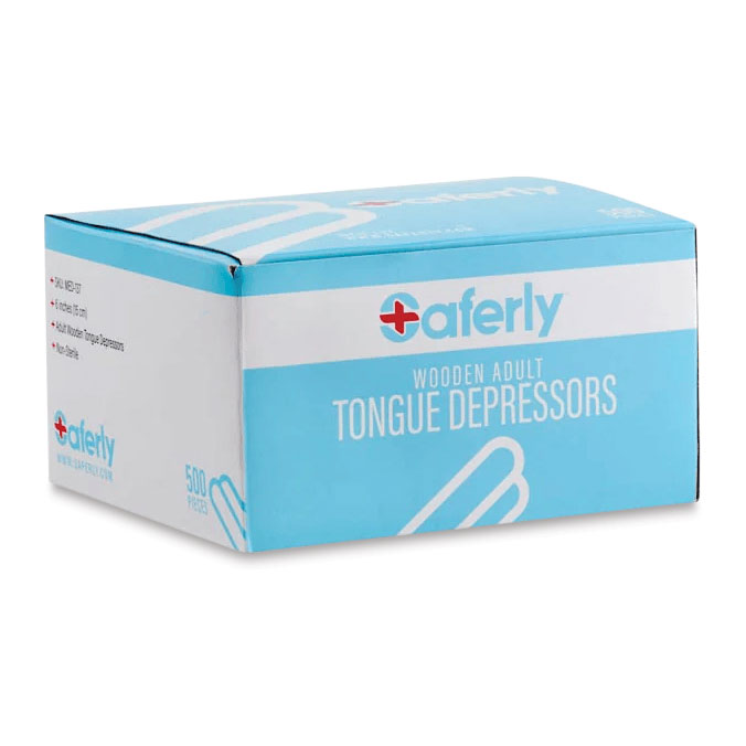 Saferly Tongue Depressors - Pkg of 500 | BLICK Art Materials