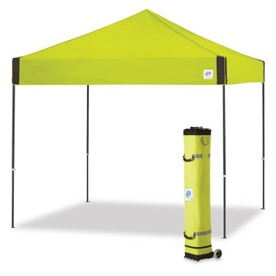 E-Z Up Pyramid Shelter - Limeade, 10 ft x 10 ft