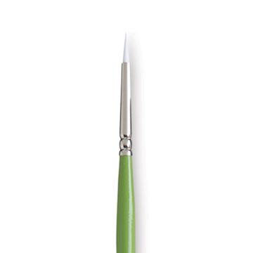 Open in modal - Princeton Snap! White Taklon Brush - Round, Long Handle, Size 0