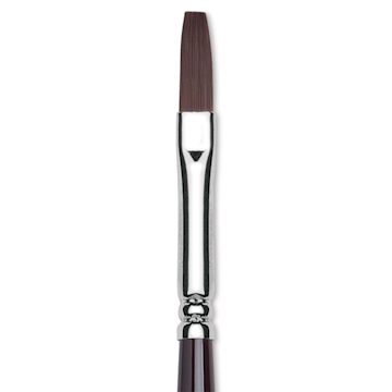 Open in modal - Winsor & Newton Galeria Brush - Flat, Long Handle, Size 2