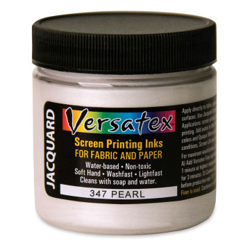Jacquard Versatex Screen Printing Ink - Pearl, 4 oz jar