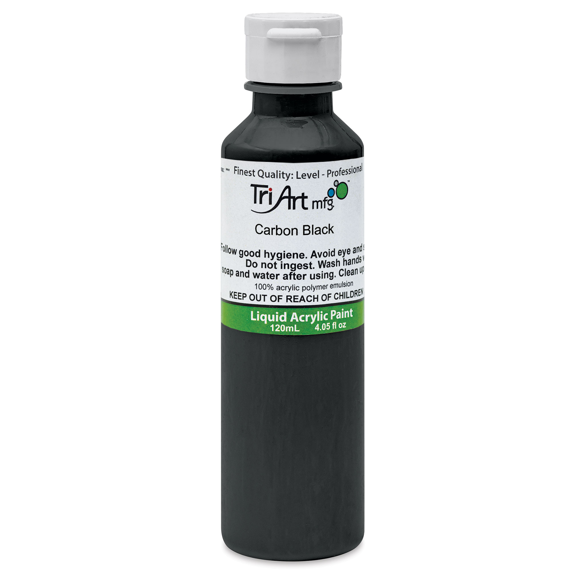 Carbon Black (4oz Fluid Acrylic)