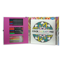 SpiceBox Sketch Plus Deluxe Color Therapy Adult Coloring Kit (Kit contents)