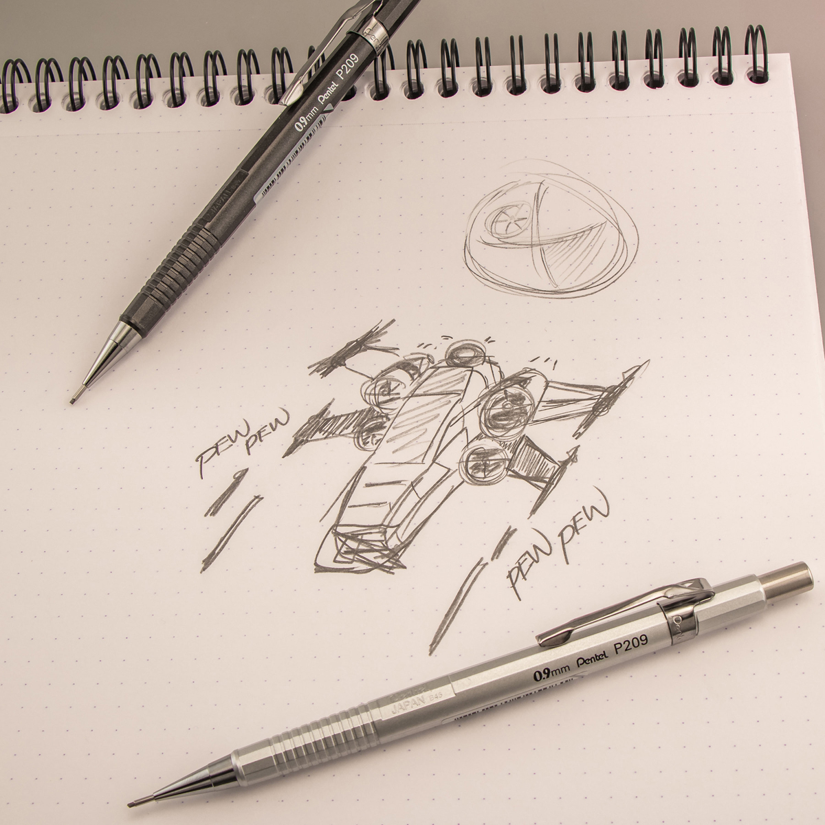 Sharp Mechanical Pencils Metallic Silver | BLICK Art Materials