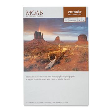 Open in modal - Legion Moab Entrada Digital Rag Paper - 11" x 17", Natural, 300 gsm, Pkg of 25