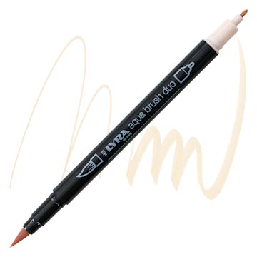 Open in modal - Lyra Aqua Brush Duo Marker - Naples Yellow 085 marker and swatch