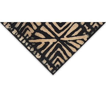 Open in modal - Lokta Paper - Batik, Squares, Black and Cream, 20'' x 30''