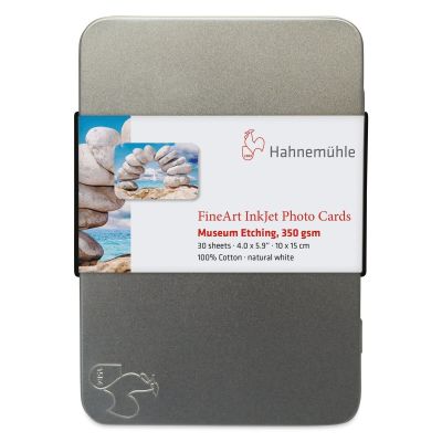 Hahnemühle Museum Etching Inkjet Photo Cards - 4" x 6", Pkg of 30 (Front of tin)