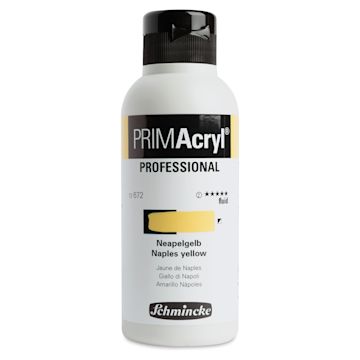 Open in modal - Schmincke Primacryl Professional Fluid Acrylic - Naples Yellow, 250 ml bottle