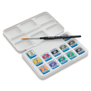 Talens Art Creation Watercolor Pocketbox Set, 12-Half Pans