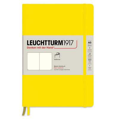 Leuchtturm1917 Blank Softcover Notebook - Lemon, 5-3/4" x 8-1/4"
