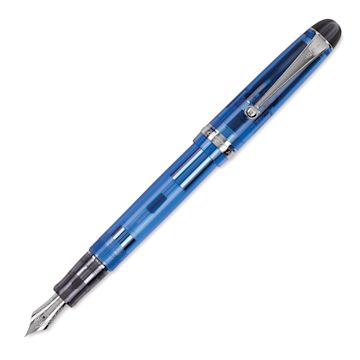 Open in modal - Pilot Custom 74 Fountain Pen - Blue, Medium, cap off