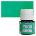 Pebeo Vitrail Paint - Aqua Green, 45 ml bottle