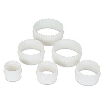 Open in modal - FolkArt Drizzle Circle Open Pour Cups - Set of 6, contents laid out