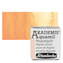 Schmincke Akademie Aquarell Watercolor Pan - Naples Yellow, Half Pan