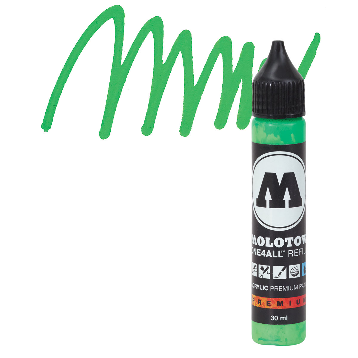 Molotow One4All Acrylic Marker Refill - 30 mL, Universes Green