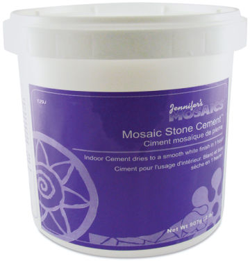 Mosaic Stone Indoor Cement - Front view of 2 lb Tub 