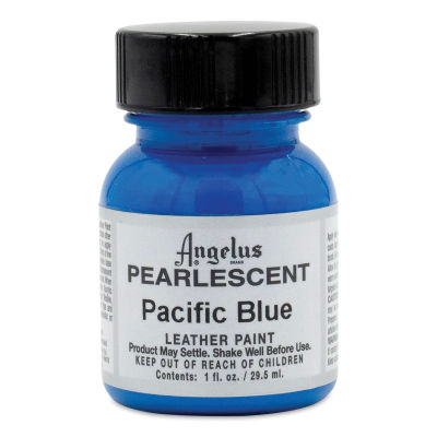 Angelus Pearlescent Leather Paint - Pacific Blue, 1 oz