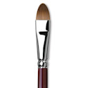 Da Vinci Kolinsky Red Oil Sable Brush - Filbert, Long Handle, Size 14
