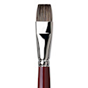 Da Vinci Black Sable Brush - Bright, Long Handle, Size 18