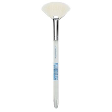 Open in modal - Mayco Reflections White Synthetic and Natural Blend Brush - Soft Fan, Short Handle, Size 8