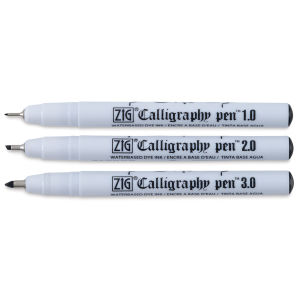 Kuretake Zig Calligraphy Pen - Set of 3, Oblique