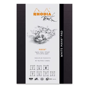 Rhodia Touch Maya Pads-White, Cross-n-Dot 5" x 8", Cover