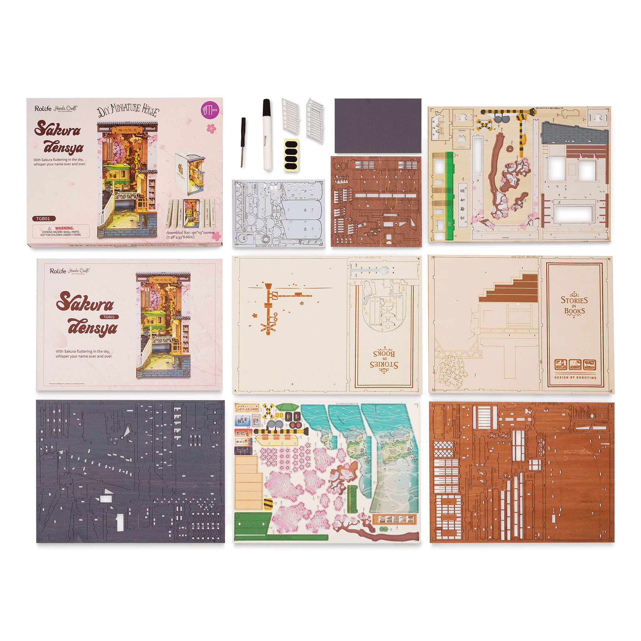 Hands Craft Book Nook Kit  Sakura Tram – Hands Craft US, Inc.