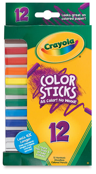 Color Sticks, Set of 12 (Outside of Packaging)