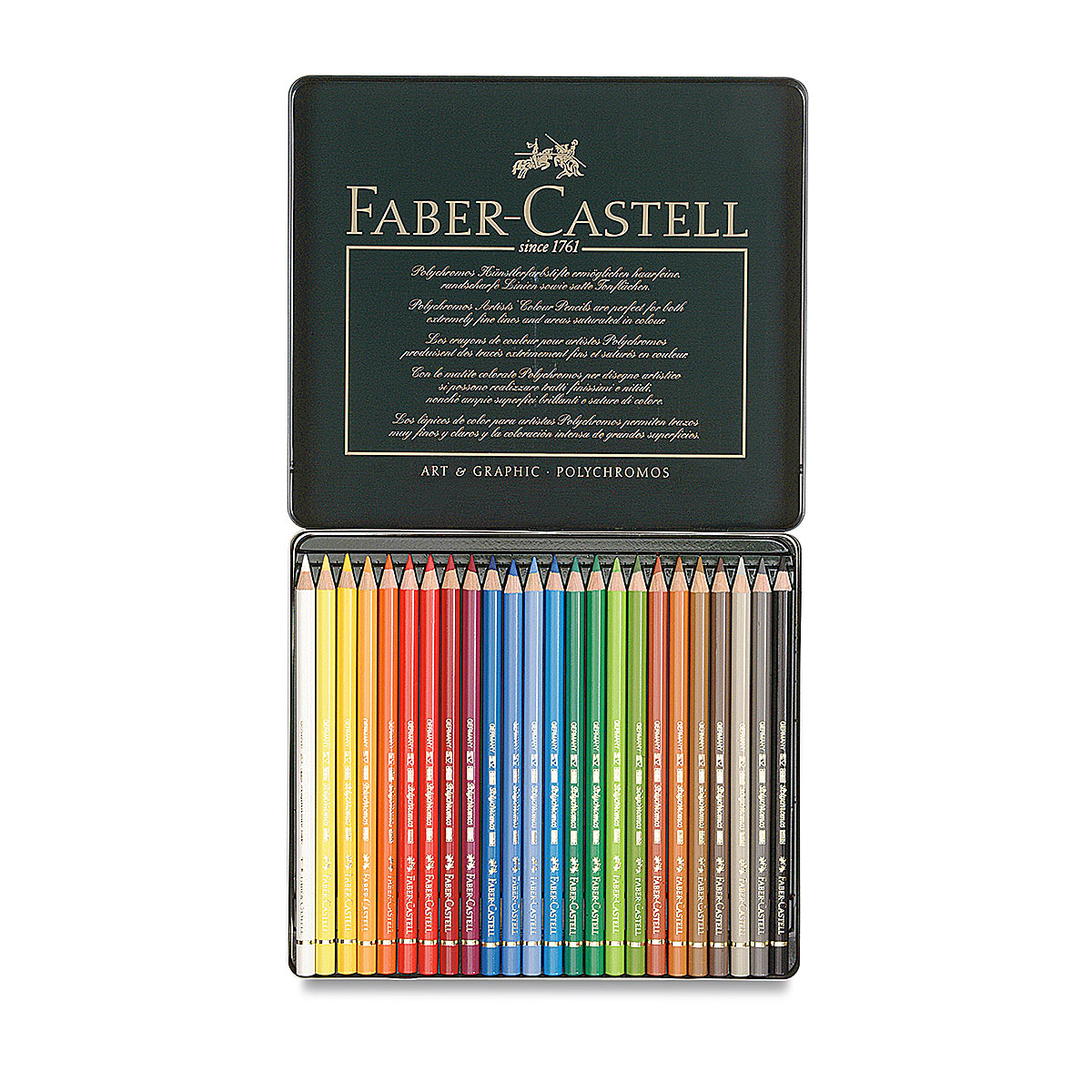 Faber-Castell Polychromos (Lápices de Colores) - Set de 24 - Dibujo &  Escritura