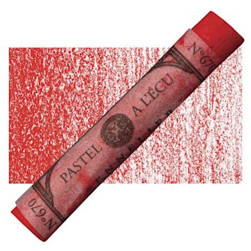 Open in modal - Sennelier Soft Pastel - Ruby Red 670 pastel and swatch
