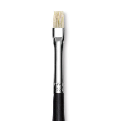 Utrecht Natural Chungking Pure Bristle Brush - Bright, Size 2, Long Handle, Close-up