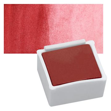 Open in modal - Derwent Inktense Paint Pan - Cherry pan and swatch