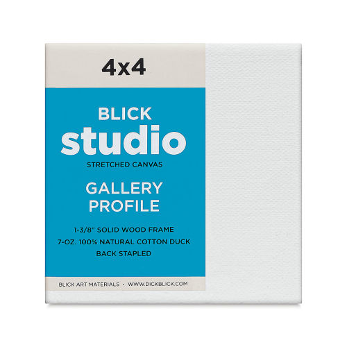 Blick Studio Stretched Cotton Canvas - Gallery Profile, 4 x 4