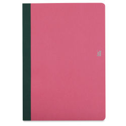Prat Flexbook Smartbook - Pink/Forest Green, 9-1/2" x 6-3/4", Blank