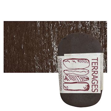 Open in modal - Townsend Terrages Pastel - Deep Brown Oxide pastel and swatch