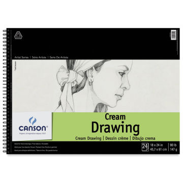 Canson Classic Cream Drawing Pad, 18 x 24, 24 Sheets