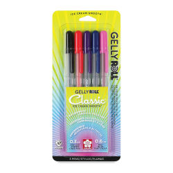 Sakura Gelly Roll Pen Set - Dark Colors, Set of 5, Fine Point