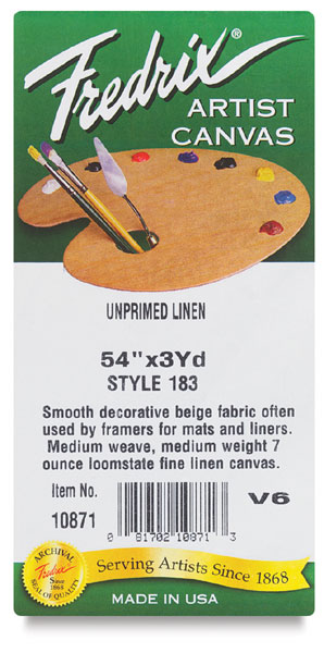 Fredrix Style 183 Unprimed Linen Canvas Rolls