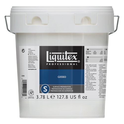 Liquitex BASICS Gesso Surface Prep Medium, 128oz (Gallon)