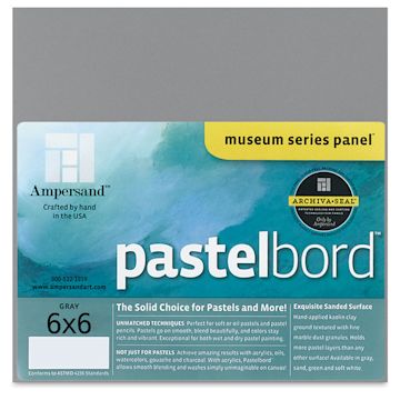 Open in modal - Ampersand Pastelbord Panel - 6" x 6", 1/8" Profile, Gray
