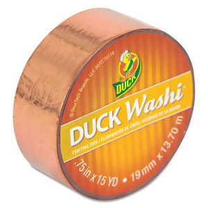 ShurTech Duck Washi Tape - Metallic Copper, 3/4" x 45 ft