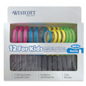 Westcott Soft Handle Scissors Teacher Pack - Set of 12, Assorted Colors, Blunt Tip