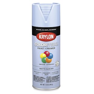 Open in modal - Krylon Colormaxx Spray Paint - Glacier, Matte, 12 oz