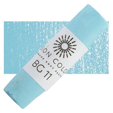 Open in modal - Unison Handmade Pastel - Blue Green 11 pastel and swatch